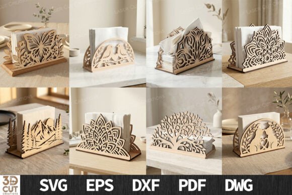 Download Napkin Holder Bundle SVG File - Holder Collection