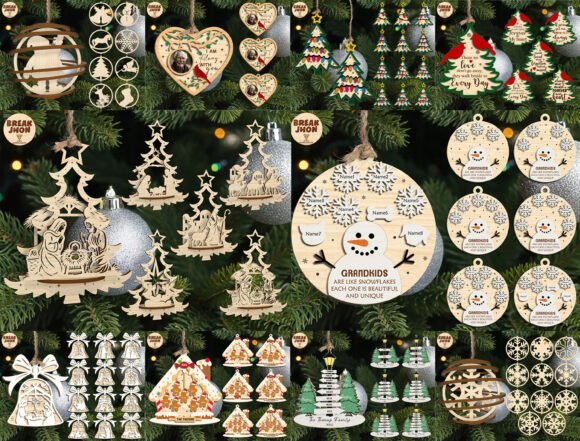 Download Christmas Ornament Bundle SVG - Christmas Collection
