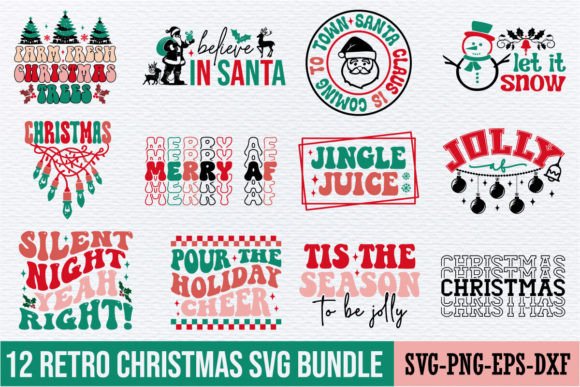 Download Retro Christmas Svg Bundle - Retro christmas svg Collection