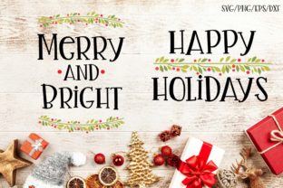 Download Happy Holidays - Set of 2 Christmas SVGs - Christmas Collection
