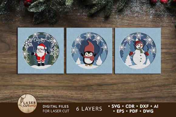 Download 3D Christmas Set for Kids | Cut Files - Christmas Collection