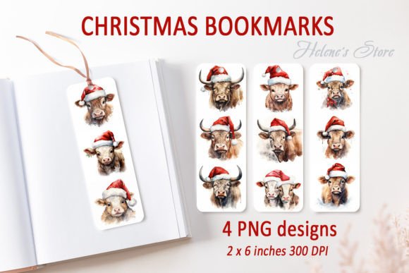 Download Christmas Farm Animals Bookmarks Bundle - Christmas Collection