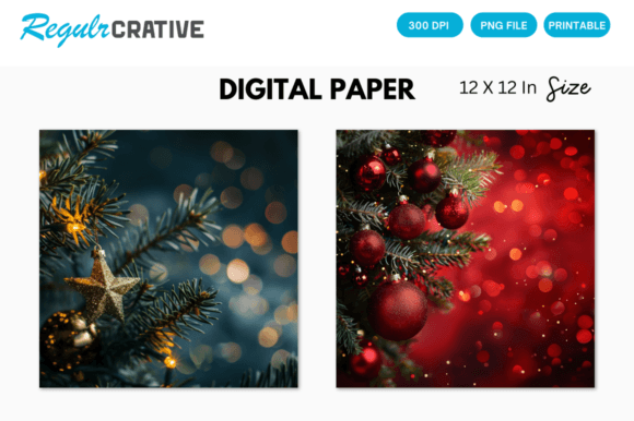 Download Xmas Background, Christmas Digital Paper - Christmas Collection
