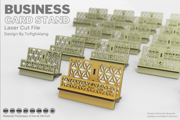 Download Business Card Stand Holder | Laser Cut - Holder Collection