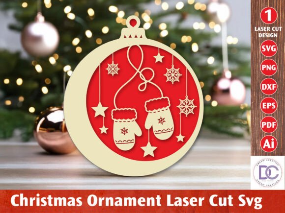 Download Christmas Ornament Laser Cut File - Christmas Collection
