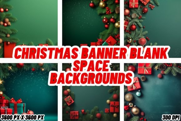 Download Christmas Banner Blank Space Backgrounds - Christmas Collection