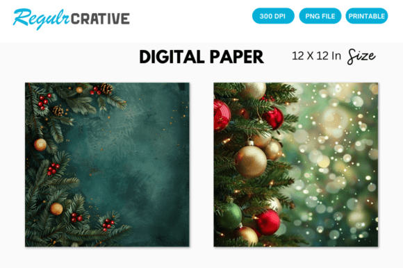 Download Xmas Background, Christmas Digital Paper - Christmas Collection