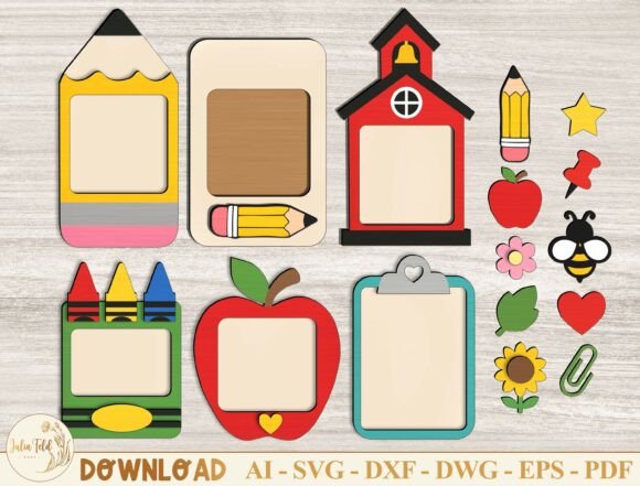 Download Classroom Note Holder Laser Cut File - Holder Collection