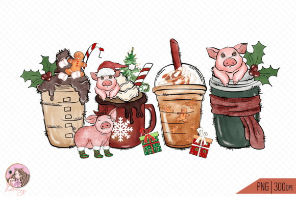 Download Christmas Farm Animals Sublimation - Christmas Collection