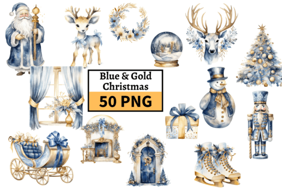 Download Blue Christmas Illustrations Clipart - Christmas Collection