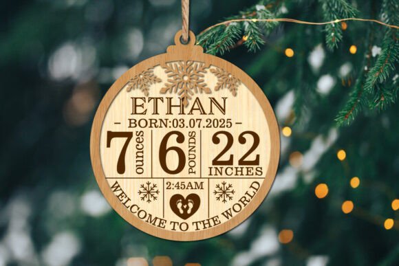 Download Baby's First Christmas Ornament SVG - Christmas Collection