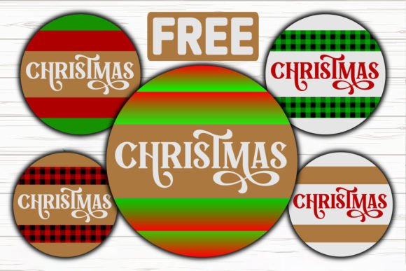 Download 5 Christmas Round Sign Bundle - Christmas Collection