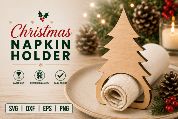 Download Christmas Tree Napkin Holder - Christmas Collection