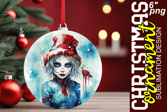 Download Eerie Christmas Watercolor Rounds - Christmas Collection