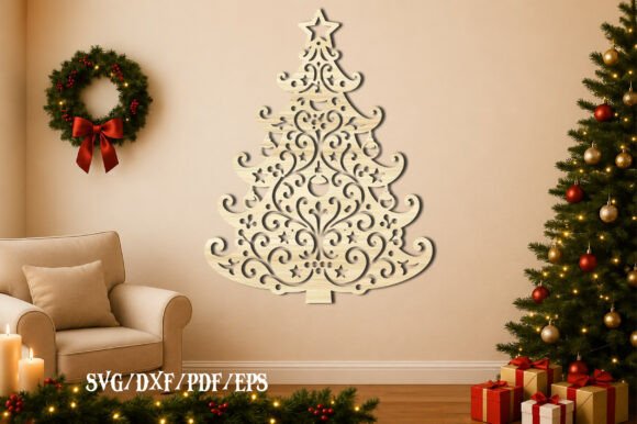 Download Christmas Tree Mandala Laser Cut SVG - Christmas Collection