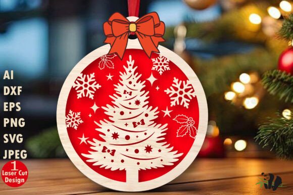 Download Christmas Ornament Laser Cut File - Christmas Collection