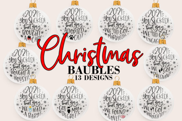 Download 2021 Christmas Bauble SVG Bundle - Christmas Collection
