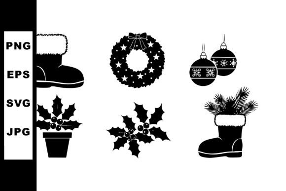 Download Christmas Holiday Decorations Vector Set - Christmas Collection