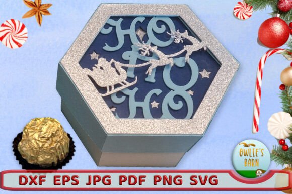 Download Layered Hexagonal Christmas Box - Christmas Collection