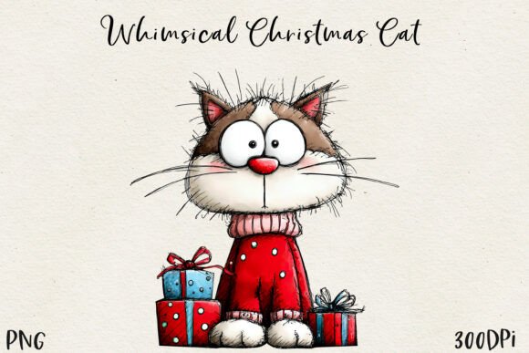 Download Cute Christmas Cat PNG - Christmas Collection