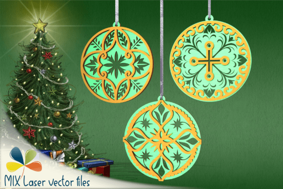 Download Christmas Ornament Laser Cut File - Christmas Collection