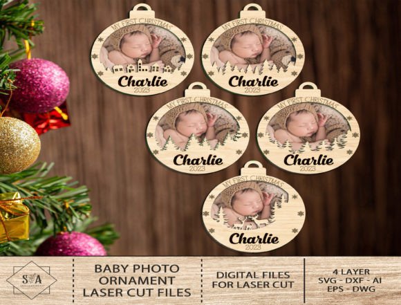 Download Baby First Christmas Ornament Svg - Christmas Collection