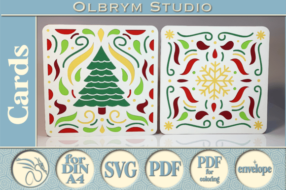 Download Papel Picado Christmas Gift Card SVG - Christmas Collection