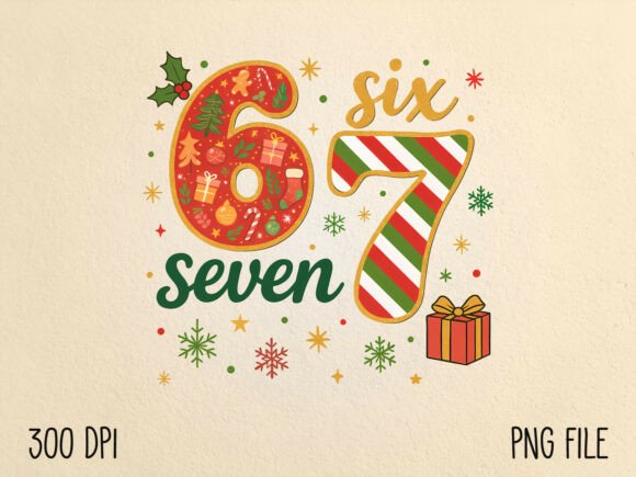 Download Funny Six Seven Meme Christmas PNG - Christmas Collection