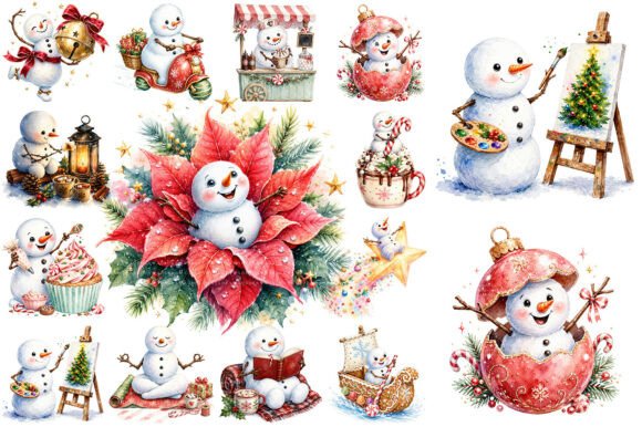 Download Funny Christmas Snowman PNG Bundle - Christmas Collection