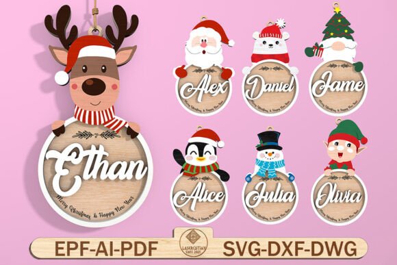Download Personalized Christmas Ornaments Svg - Christmas Collection
