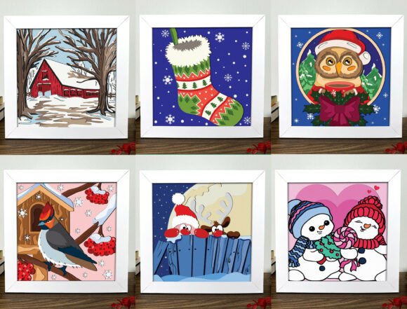 Download Winter Christmas Paper Cut Bundle - Christmas Collection