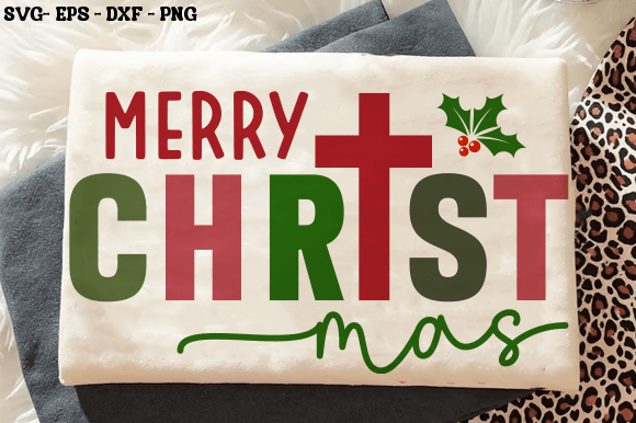 Download Merry Christmas Cross SVG, Holiday Jesus - Christmas Collection