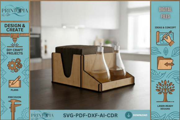 Download Kitchen Napkin Holder and Spice Rack - Holder Collection