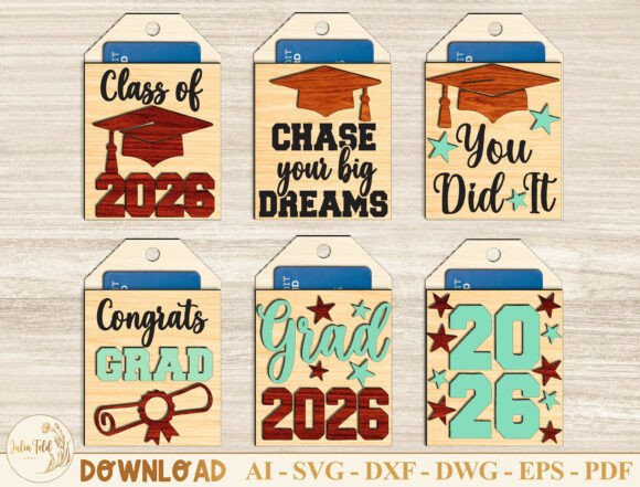 Download Graduation Gift Card Holder SVG Bundle - Holder Collection