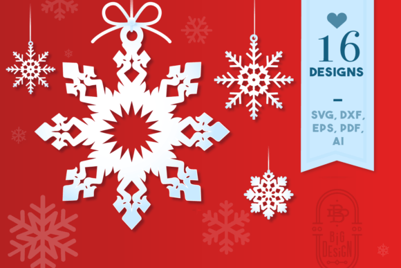 Download 32 Christmas Snowflake Ornaments SVGs - Christmas Collection