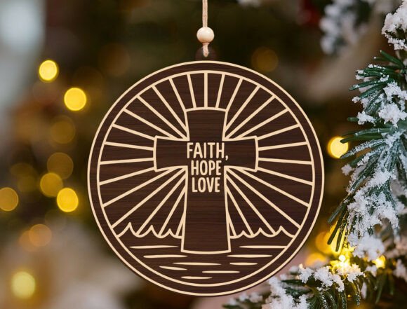 Download Faith Hope Love Cross Christmas Ornament - Christmas Collection