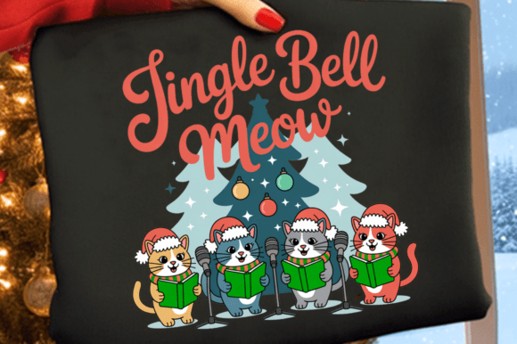 Download Christmas Jingle Bell Meow PNG Design - Christmas Collection