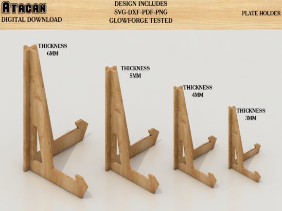 Download Dish Frame Stand / Plate Holder SVG File - Holder Collection